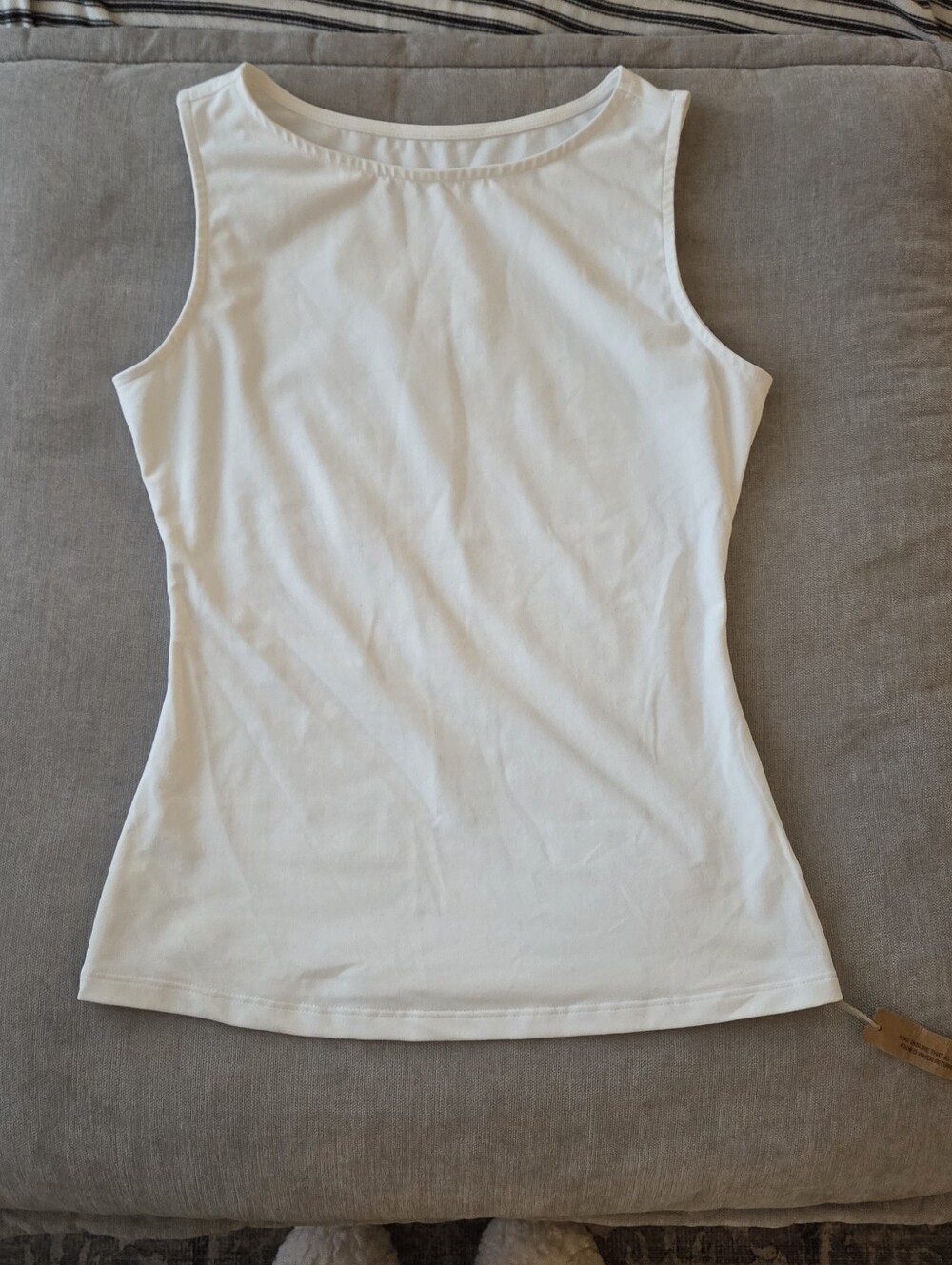 Classic White Sleeveless Women's Tank Top